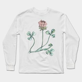 Callistri- Elegant Clover Cutout Long Sleeve T-Shirt